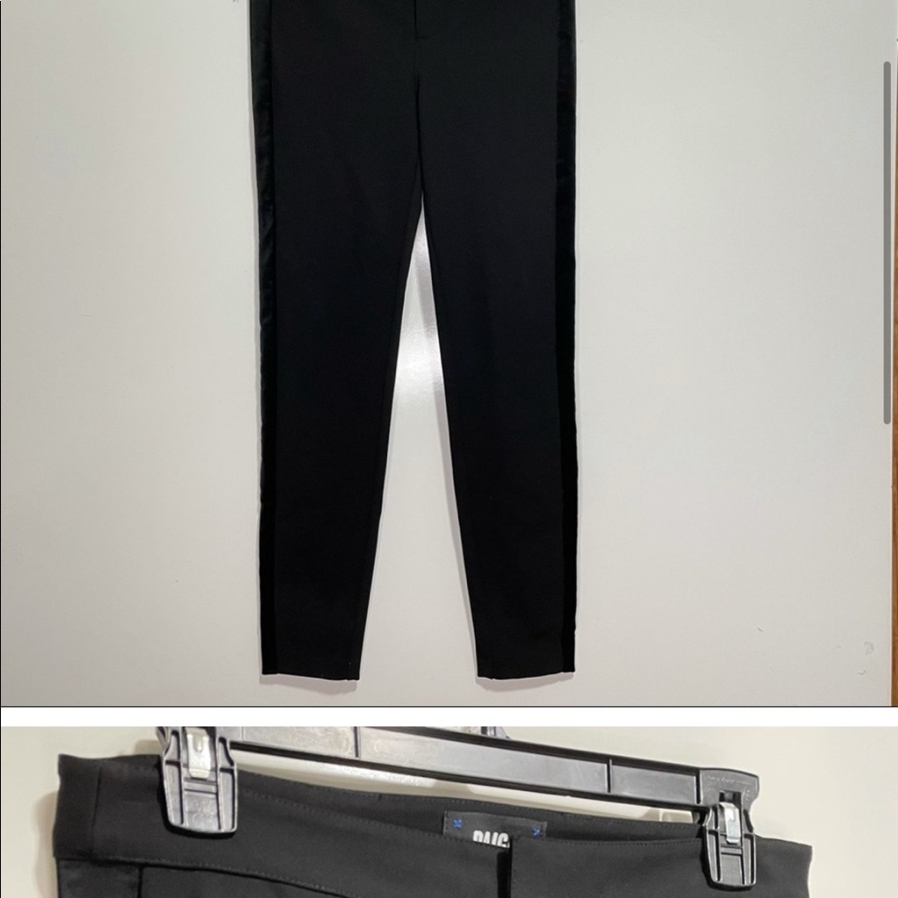 NWOT Paige Tereza Velvet Side Stripe Slim Pants